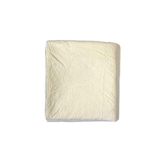 Ethan Allen Custom Made Cream Duvet Cover Full Queen Cotton Lace Bedding Vintage - Picture 2 of 12